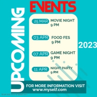 Upcoming Events Instagram Template | PosterMyWall