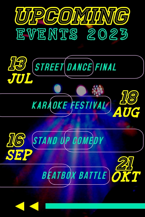 Poster Openevent Upcoming Events Poster Template | PosterMyWall