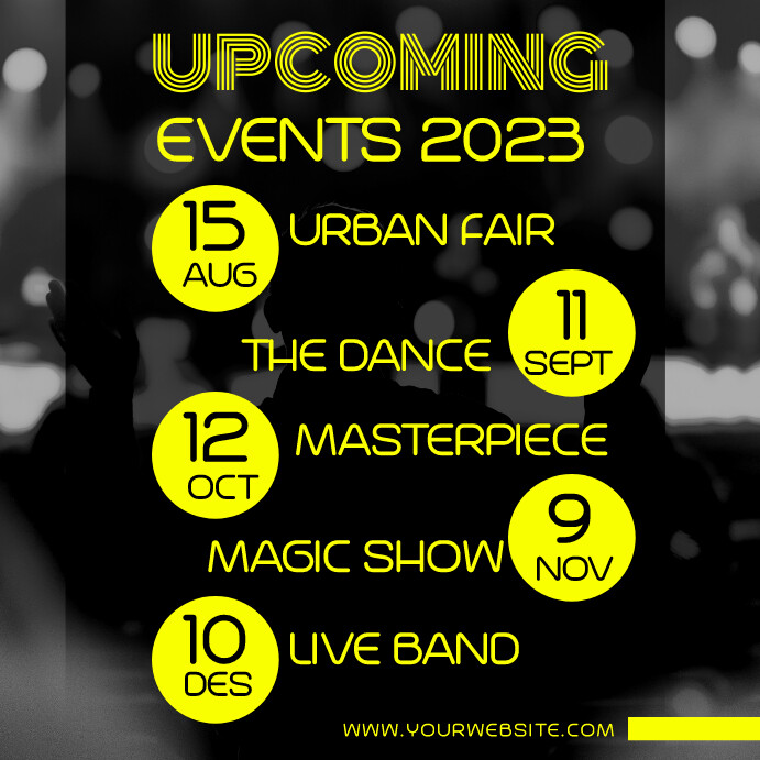 Events Poster Template PosterMyWall