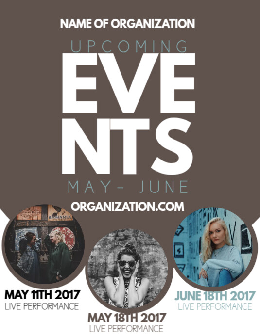 Copy of Upcoming events | PosterMyWall