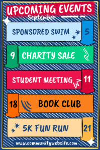 Upcoming Events Poster Template - Free Download