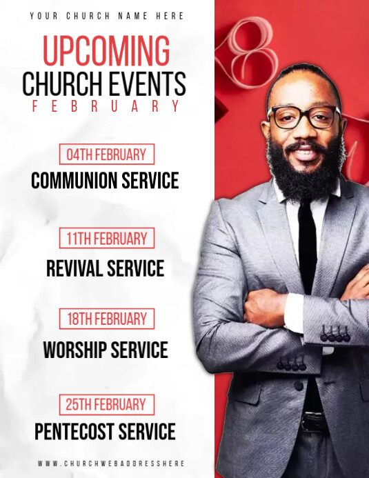 upcoming-events-schedule-template-postermywall