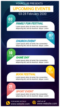 Upcoming Events Whats App status Template | PosterMyWall