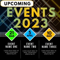 Upcoming Events Schedule Template | PosterMyWall