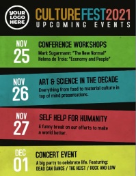 Weekly Local Guide Posts Weekly Events Flyer Template | PosterMyWall