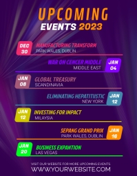 Schedule of Events Template | PosterMyWall