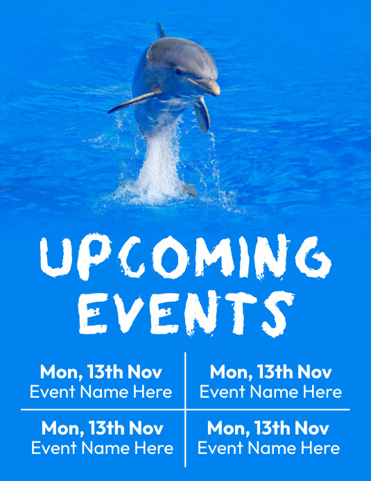 Upcoming events template | PosterMyWall