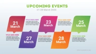 Upcoming Events Template Cabeçalho de blogue