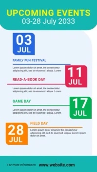 Upcoming Events Template Historia de Instagram