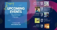Upcoming Events Template Facebook Shared Image