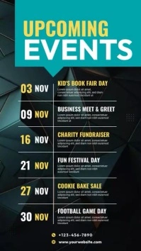 Upcoming Events Template Instagram-verhaal