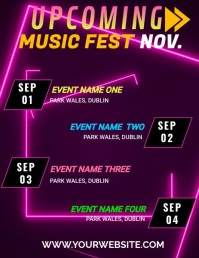 upcoming events template | PosterMyWall