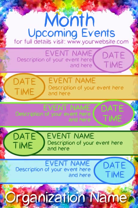 GENERIC CALENDAR Template PosterMyWall GENERIC CALENDAR Template PosterMyWall