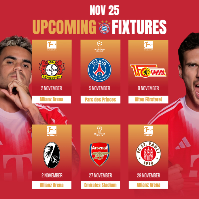 Sports Fixtures Announcement Template | PosterMyWall
