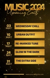 Upcoming Music Events Boulevardzeitung template