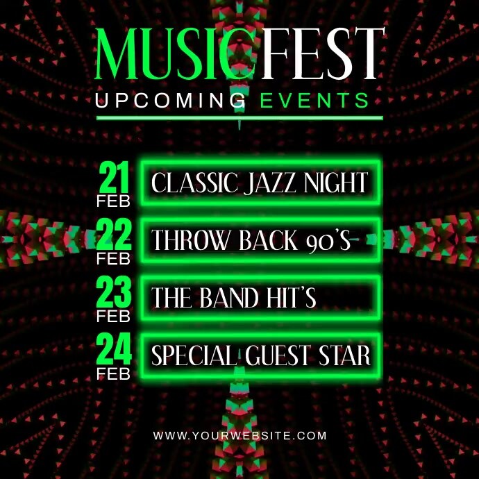 Music Events Template PosterMyWall
