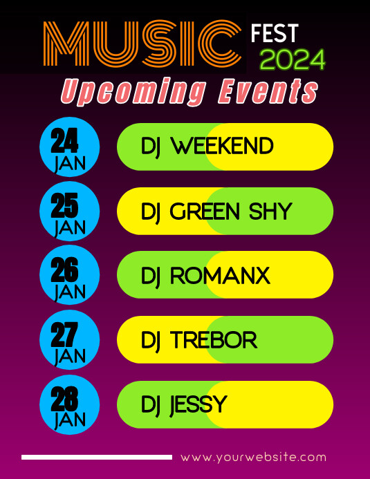 Music Events Template PosterMyWall
