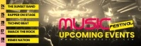 Upcoming Music Events ส่วนหัว Twitter template