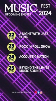 Upcoming Music Events Template | PosterMyWall