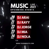 Upcoming Music Events Instagram template