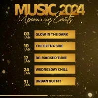 Upcoming Music Events Instagram template