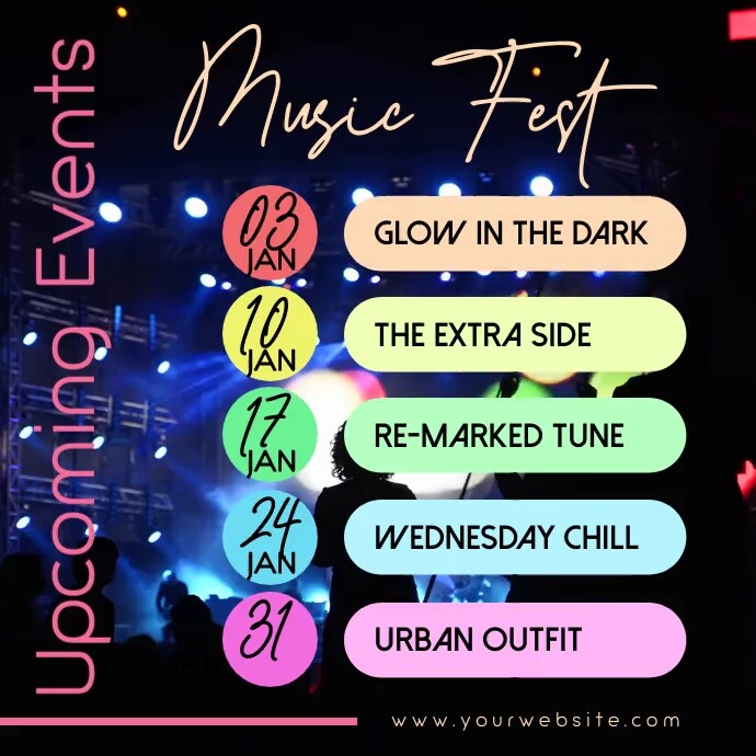 Music Events Instagram Template PosterMyWall