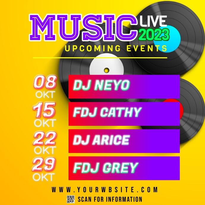 Music Events Instagram Template PosterMyWall