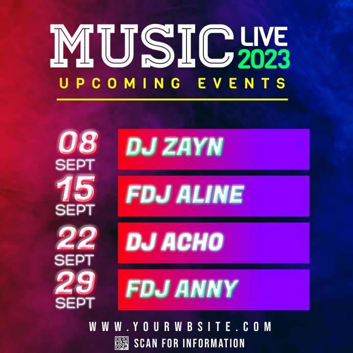 Plantilla de Music Events Poster PosterMyWall