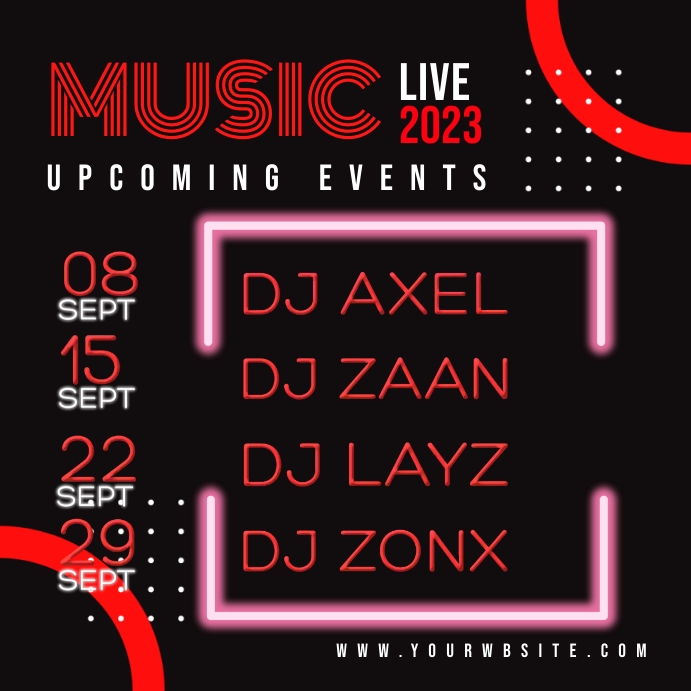 Music Events Poster Template PosterMyWall
