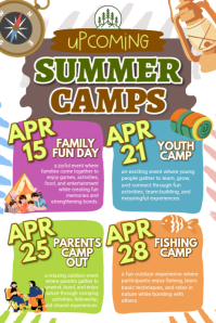 Upcoming Summer Camps Plakat template