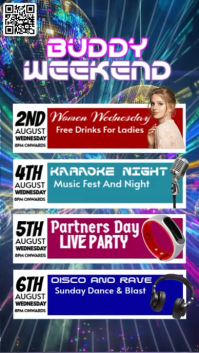 Upcoming Week Events Instagram Reel template