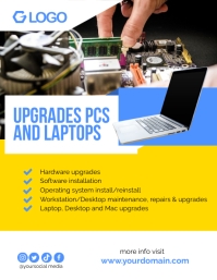 Computer Upgrade Flyer Upgrade pc and Laptops Flyer template | PosterMyWall