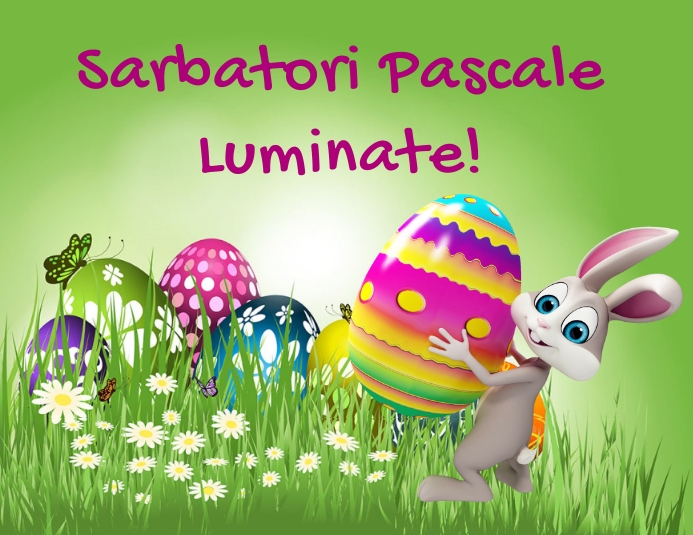 Urari de Paste, Romanian Easter greetings Ulotka (US Letter) template