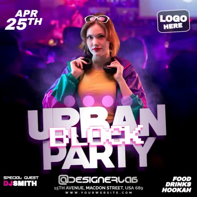 Urban Block Party Event Template | PosterMyWall