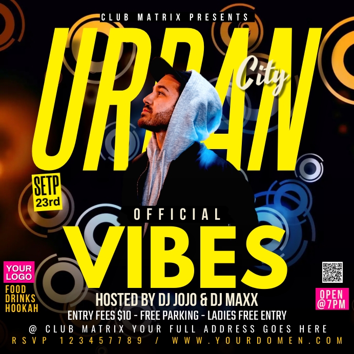 Urban City vibes Template | PosterMyWall