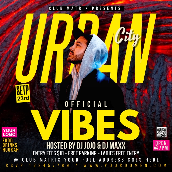 Urban City vibes Wpis na Instagrama template