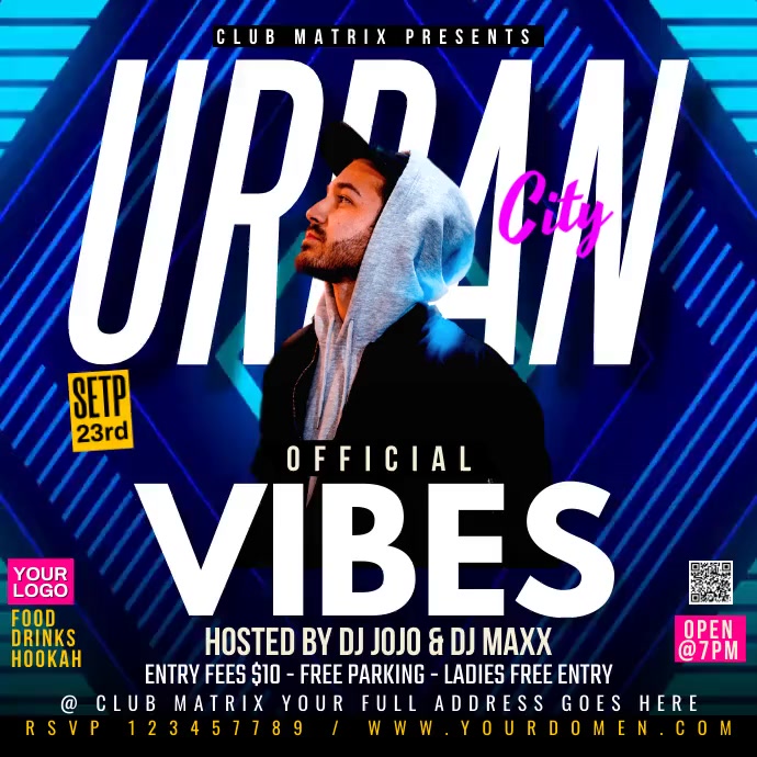 Urban City vibes Template | PosterMyWall