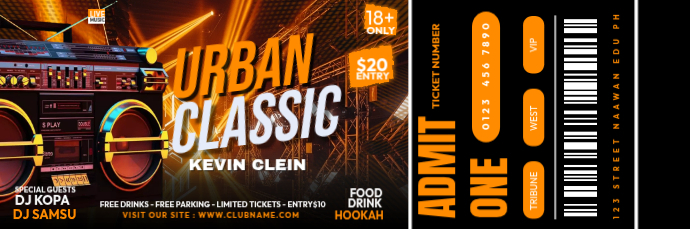Urban Music Event Email Header Template | PosterMyWall