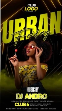 Urban Friday Party Template História do Instagram