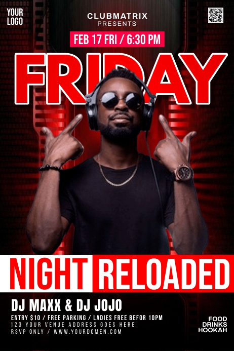 Urban friday reloaded Poster template