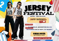 White Jersey Festival A3 Template