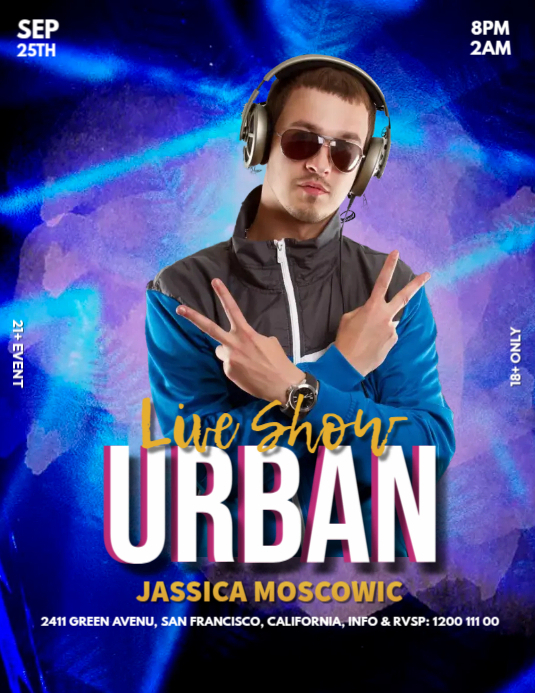 Urban Live Show Poster Ads Template | PosterMyWall