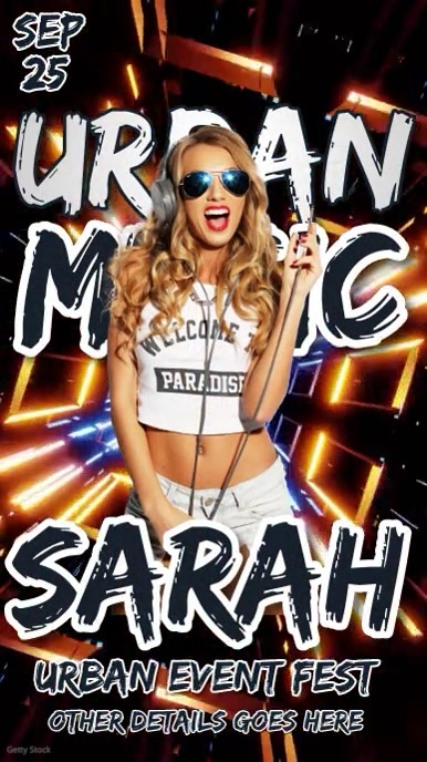Urban Music Video Instagram Story template