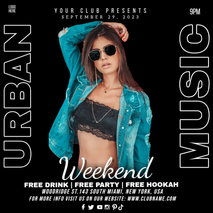 Modèle Urban Music Weekend | PosterMyWall