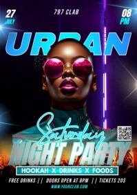 urban night party video A1 template