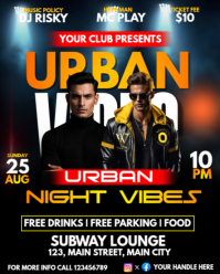 urban night vibes Instagram Portrait template
