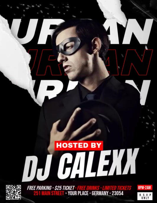 URBAN PARTY Flyer (US Letter) template