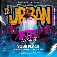 Urban Party Flyer Instagram 帖子 template