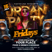 urban party Flyer Instagram Post template