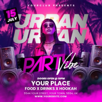 Urban Party Flyer Instagram Post template